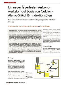 Ein neuer feuerfester Verbundwerkstoff auf Basis von Calcium-Alumo-Silikat für Induktionsöfen