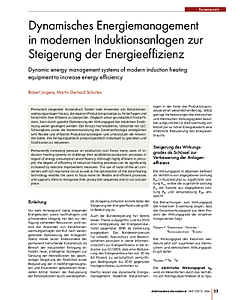 Dynamisches Energiemanagement in modernen Induktionsanlagen zur Steigerung der Energieeffizienz