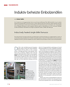 Induktiv beheizte Einbolzenöfen