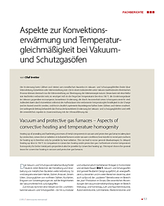 Aspekte zur Konvektionserwärmung und Temperaturgleichmäßigkeit bei Vakuum- und Schutzgasöfen