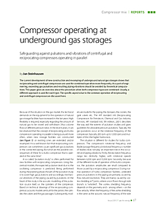 Compressor operating at underground gas storages