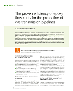 The proven efficiency of epoxy flow coats for the protection of gas transmission pipelines
