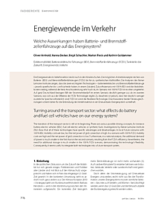 Energiewende im Verkehr