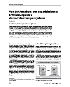 Von der Angebots- zur Bedarfsheizung: Entwicklung eines dezentralen Pumpensystems