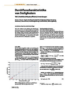 Durchflusscharakteristika von Stellgliedern