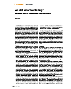 Was ist Smart Metering?