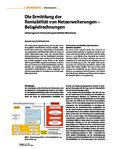Die Ermittlung der Rentabilität von Netzerweiterungen - Beispielrechnungen