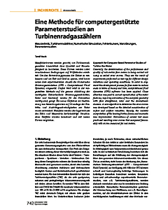 Eine Methode für computergestützte Parameterstudien an Turbinenradgaszählern