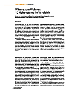 Wärme zum Wohnen: 10 Heizsysteme im Vergleich