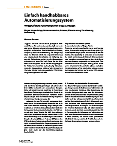 Einfach handhabbares Automatisierungssystem