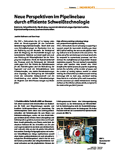Neue Perspektiven im Pipelinebau durch effiziente Schweißtechnologie