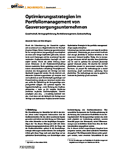 Optimierungsstrategien im Portfoliomanagement von Gasversorgungsunternehmen