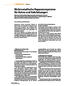 Nichtmetallische Reparatursysteme für Rohre und Rohrleitungen