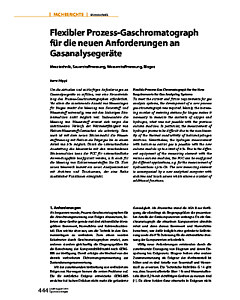 Flexibler Prozess-Gaschromatograph für die neuen Anforderungen an Gasanalysegeräte