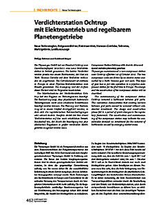 Verdichterstation Ochtrup mit Elektroantrieb und regelbarem Planetengetriebe