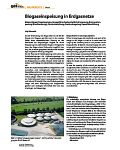 Biogaseinspeisung in Erdgasnetze
