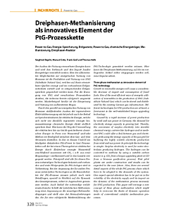 Dreiphasen-Methanisierung als innovatives Element der PtG-Prozesskette