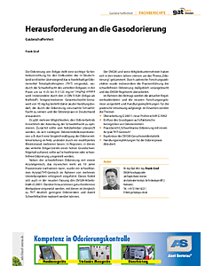 Herausforderung an die Gasodorierung