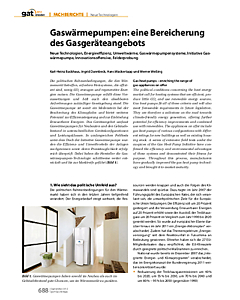 Gaswärmepumpen: eine Bereicherung des Gasgeräteangebots