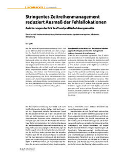 Stringentes Zeitreihenmanagement reduziert Ausmaß der Fehlallokationen