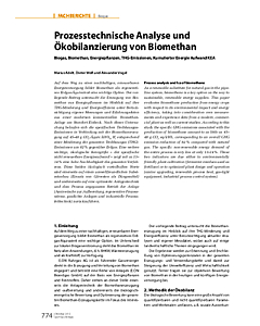 Prozesstechnische Analyse und Ökobilanzierung von Biomethan