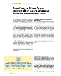 Smart Energy - Sichere Datenkommunikation in der Gasmessung