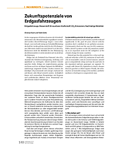 Zukunftspotenziale von Erdgasfahrzeugen