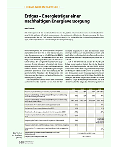 Erdgas – Energieträger einer nachhaltigen Energieversorgung