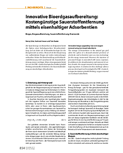 Innovative Bioerdgasaufbereitung: Kostengünstige Sauerstoffentfernung mittels eisenhaltiger Adsorbentien