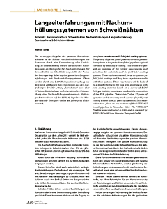Langzeiterfahrungen mit Nachumhüllungssystemen von Schweißnähten