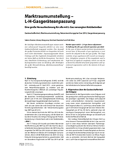Marktraumumstellung – L-H-Gasgeräteanpassung