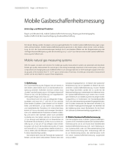 Mobile Gasbeschaffenheitsmessung