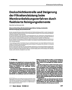 Deckschichtkontrolle und Steigerung der Filtrationsleistung beim Membranbelebungsverfahren durch fluidisierte Reinigungselemente