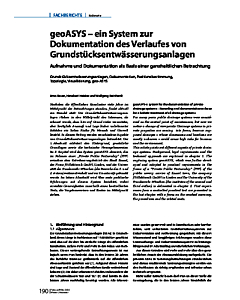 geoASYS - ein System zur Dokumentation des Verlaufes von Grundstücksentwässerungsanlagen