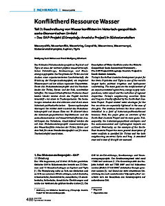 Konfliktherd Ressource Wasser