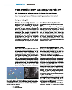 Vom Partikel zum Wassergüteproblem