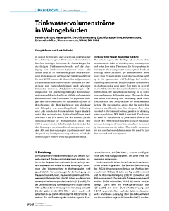 Trinkwasservolumenströme in Wohngebäuden