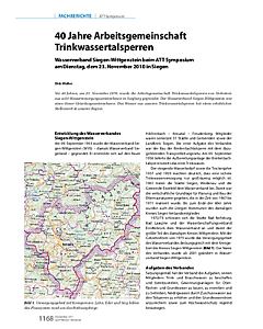 40 Jahre Arbeitsgemeinschaft Trinkwassertalsperren