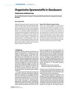 Organische Spurenstoffe in Gewässern
