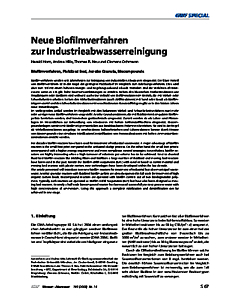 Neue Biofilmverfahren zur Industrieabwasserreinigung