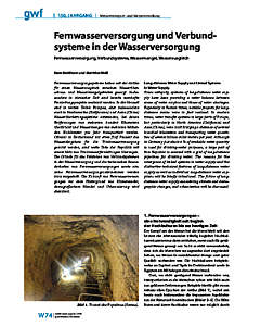 Fernwasserversorgung und Verbundsysteme in der Wasserversorgung