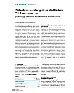 Zielnetzentwicklung eines städtischen Trinkwassernetzes