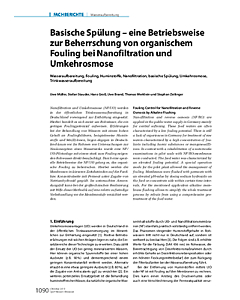 Basische Spülung – eine Betriebsweise zur Beherrschung von organischem Fouling bei Nanofiltration und Umkehrosmose