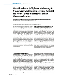 Modellbasierte Spülplanoptimierung für Trinkwasserverteilungsnetze am Beispiel des Netzes eines niedersächsischen Wasserverbandes