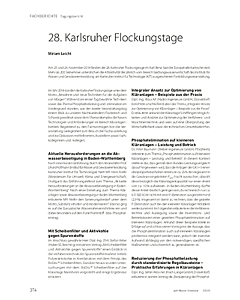 28. Karlsruher Flockungstage