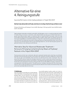 Alternative für eine 4. Reinigungsstufe