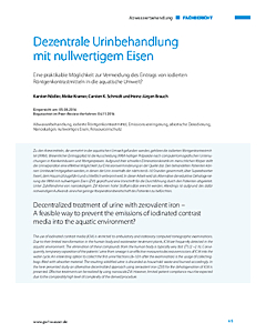 Dezentrale Urinbehandlung mit nullwertigem Eisen