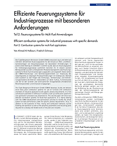 Effiziente Feuerungssysteme für Industrieprozesse mit besonderen Anforderungen