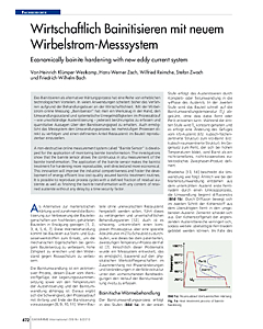 Wirtschaftlich Bainitisieren mit neuem Wirbelstrom-Messsystem