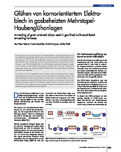 Glühen von kornorientiertem Elektroblech in gasbeheizten Mehrstapel-Haubenglühanlagen